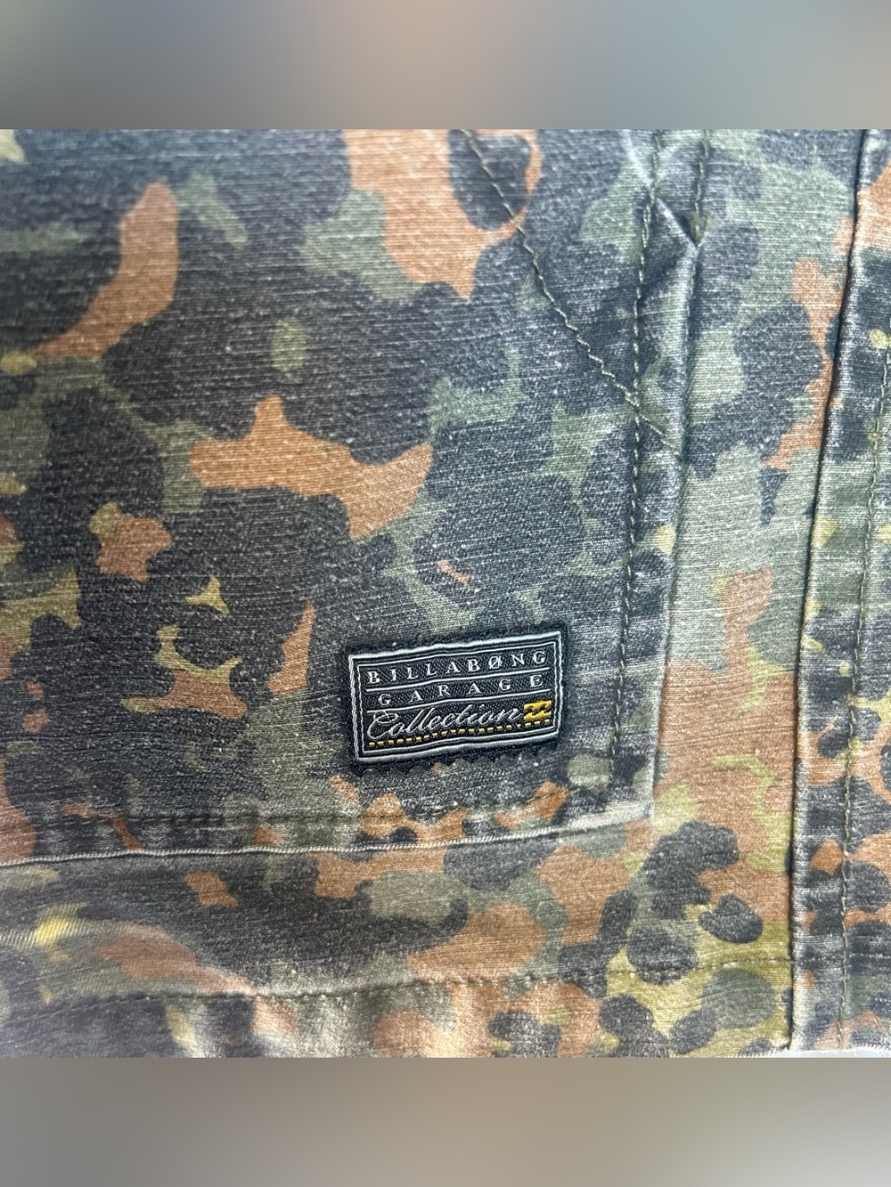 Billabong Garage Collection Men’s Fleck Jacket Sz M Camo Zip Up Corduroy VTG Y2K - Picture 14 of 15
